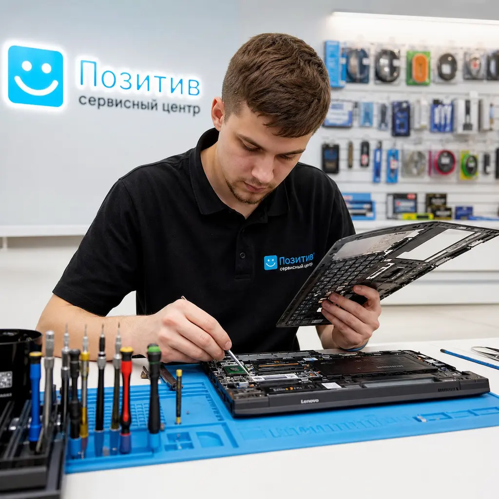 заменить клавиатуру на ноутбуке Lenovo в Аксае