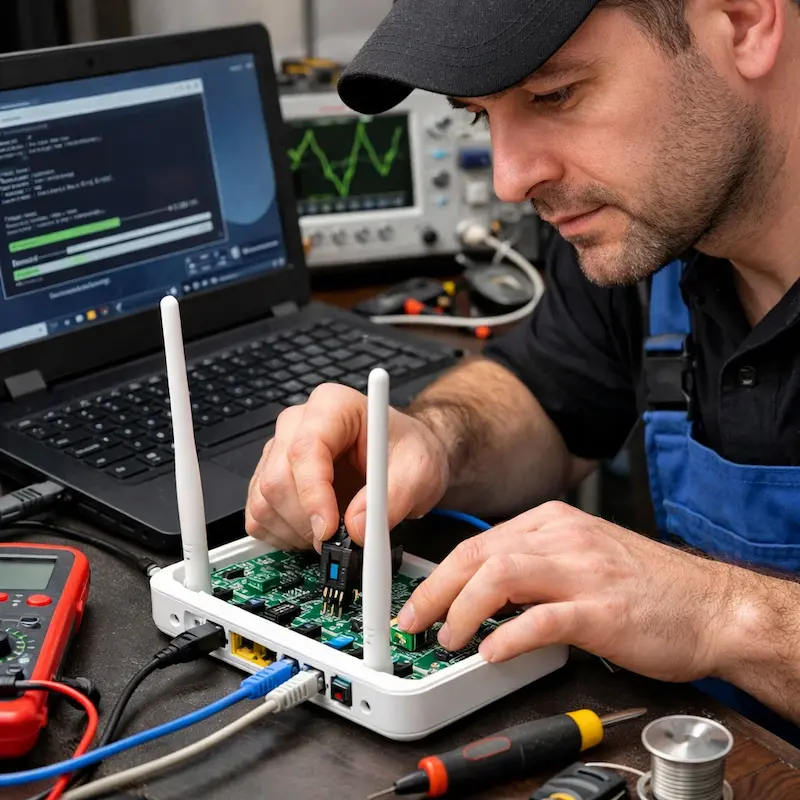 Перепрошивка WiFi роутера в Аксае