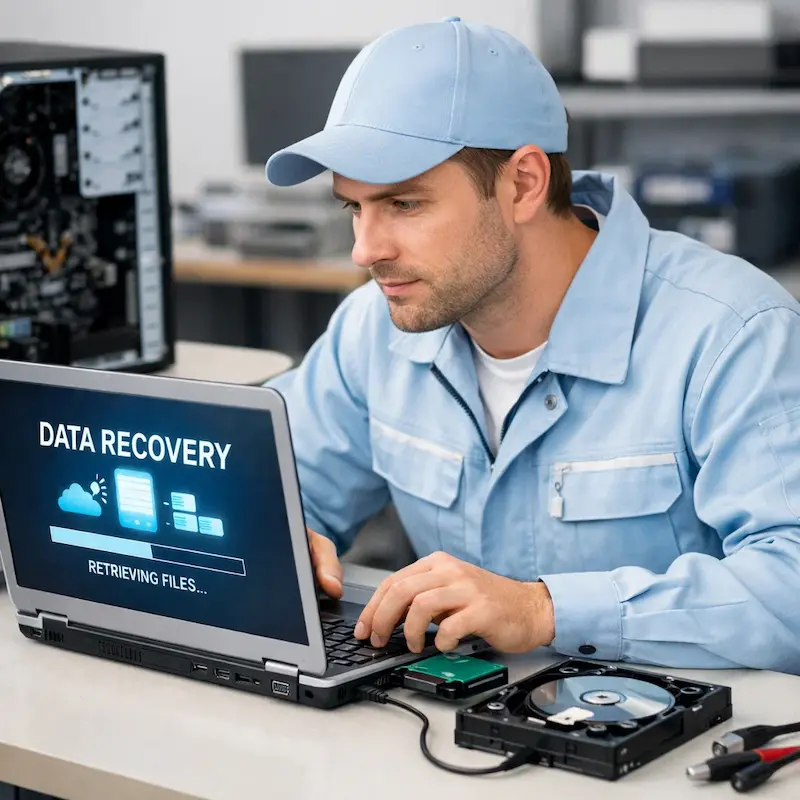 Восстановление данных и файлов в Аксае