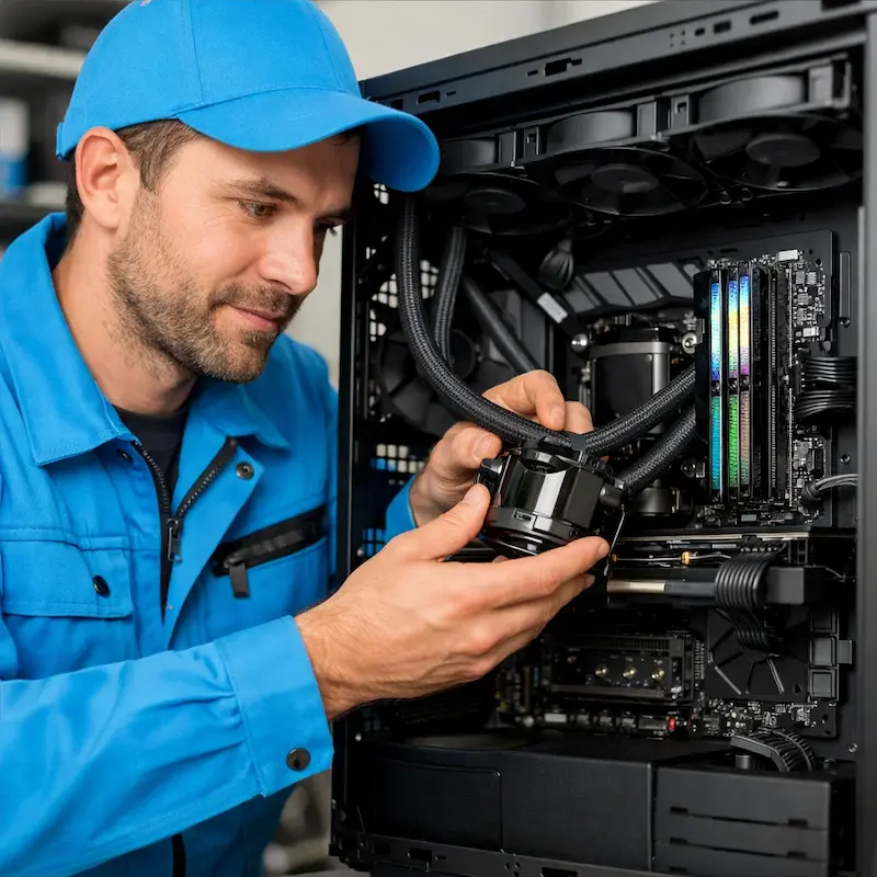 Установка СЖО на ПК в Аксае