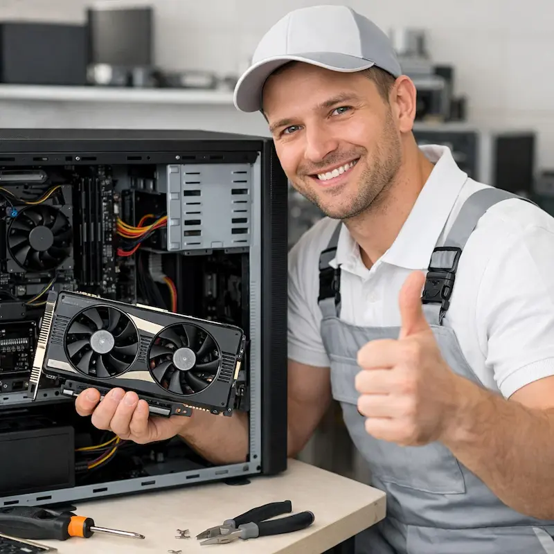 Замена видеокарты ПК в Аксае