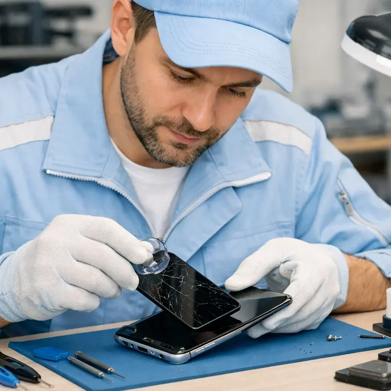 Заменить сенсорное стекло на смартфоне в Аксае